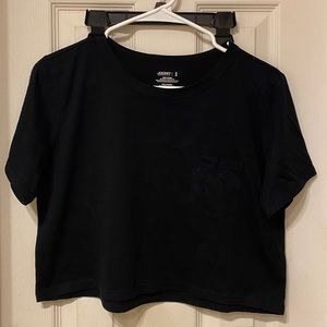 Jockey crop top pocket tee